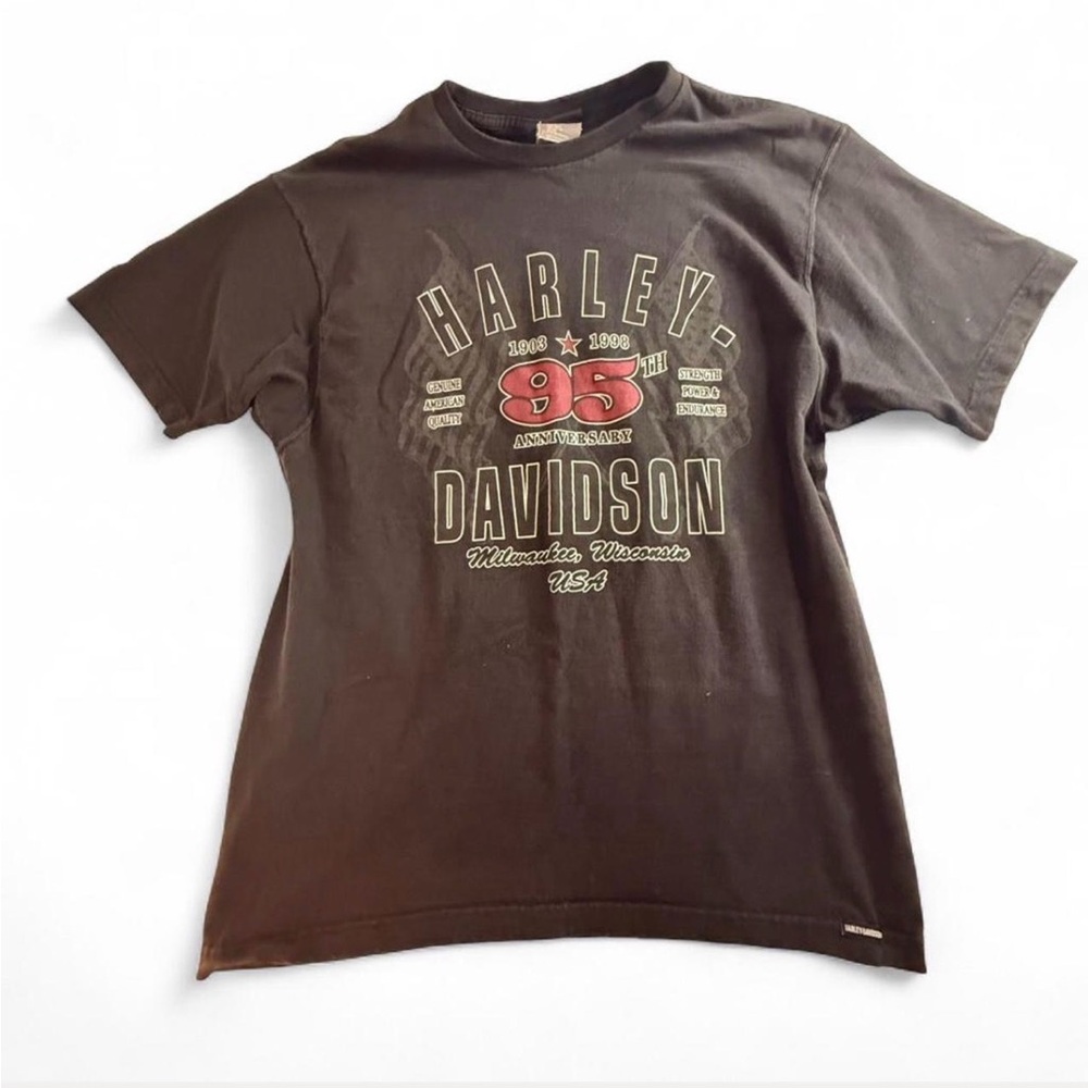 1998 Harley-Davidson 95th Anniversary Black Tee- vintage tee